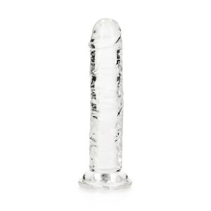 DILDO STRAIGHT REALISTIC CRYSTAL CLEAR 6 /14,5 CM TRANSPARENTE REALROCK - Image 4