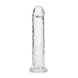 DILDO STRAIGHT REALISTIC CRYSTAL CLEAR 7 /18 CM TRANSPARENTE REALROCK - Image 7