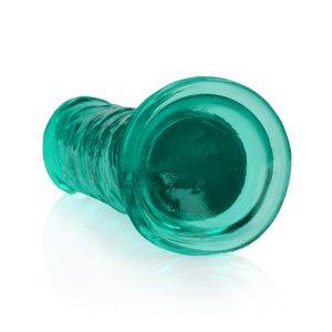 DILDO STRAIGHT REALISTIC CRYSTAL CLEAR 7 /18 CM VERDE REALROCK - Image 5