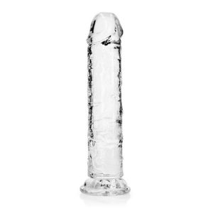 DILDO STRAIGHT REALISTIC CRYSTAL CLEAR 8 /20 CM TRANSPARENTE REALROCK - Image 7