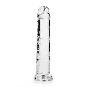 DILDO STRAIGHT REALISTIC CRYSTAL CLEAR 8 /20 CM TRANSPARENTE REALROCK - Image 3