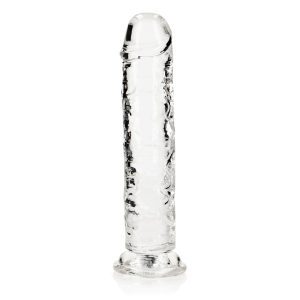 DILDO STRAIGHT REALISTIC CRYSTAL CLEAR 8 /20 CM TRANSPARENTE REALROCK - Image 4