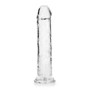 DILDO STRAIGHT REALISTIC CRYSTAL CLEAR 9 /23 CM TRANSPARENTE REALROCK - Image 7