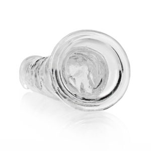 DILDO STRAIGHT REALISTIC CRYSTAL CLEAR 9 /23 CM TRANSPARENTE REALROCK - Image 5