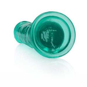 DILDO STRAIGHT REALISTIC CRYSTAL CLEAR 9 /23 CM VERDE REALROCK - Image 5