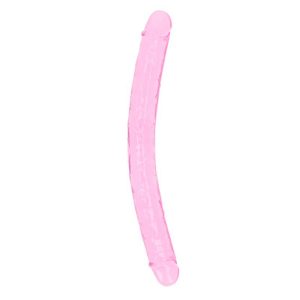 DILDO DUPLO CRYSTAL CLEAR REALISTIC DONG 13 /34 CM ROSA REALROCK - Image 6
