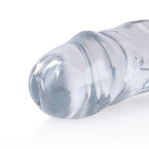 DILDO DUPLO CRYSTAL CLEAR REALISTIC DONG 18 /45 CM TRANSPARENTE REALROCK - Image 4