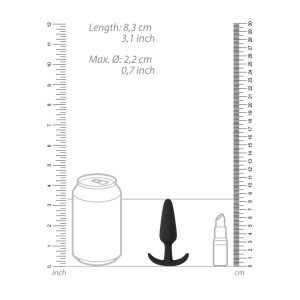 PLUG ANAL SLIM BEGINNER PRETO SHOTS TOYS - Image 5