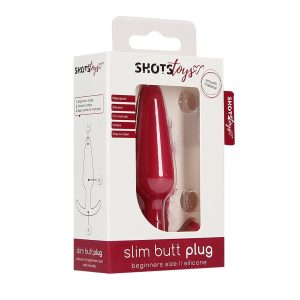PLUG ANAL SLIM BEGINNER VERMELHO SHOTS TOYS - Image 1