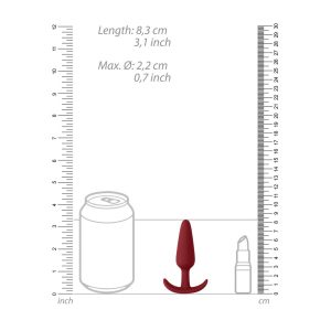 PLUG ANAL SLIM BEGINNER VERMELHO SHOTS TOYS - Image 5