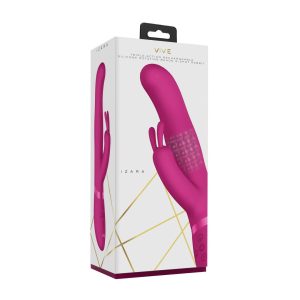 VIBRADOR IZARA ROTATING BEADS RABBIT ROSA VIVE - Image 2