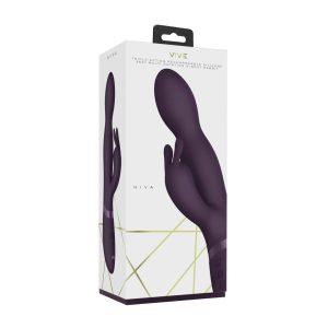 VIBRADOR NIVA ROTATING RABBIT ROXO VIVE - Image 2