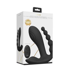 ESTIMULADOR COM DUPLA PENETRAÇÃO KATA PULSE WAVE BLACK VIVE - Image 2