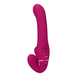 STRAP-ON SEM ARNÊS AI DUAL VIBRATING AIR WAVE TICKLER VIVE - Image 7