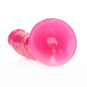 DILDO SLIM REALISTIC DILDO GLOW IN THE DARK 7'' / 18 CM ROSA REALROCK - Image 5
