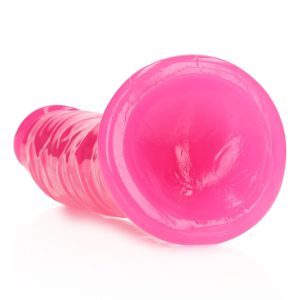 DILDO SLIM REALISTIC DILDO GLOW IN THE DARK 8'' / 20 CM ROSA REALROCK - Image 4