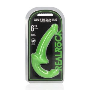 STRAP-ON SEM ARNÊS GLOW IN THE DARK 6'' / 13,5 CM REALROCK - Image 1