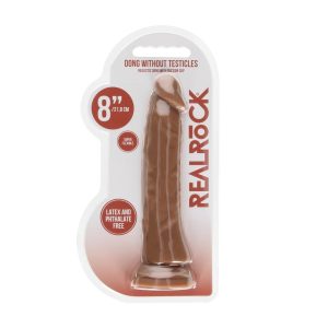 DILDO SEM TESTÍCULOS TAN 8 / 20 CM REALROCK - Image 1