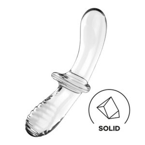 DILDO DE VIDRO DOUBLE CRYSTAL TRANSPARENTE SATISFYER - Image 6