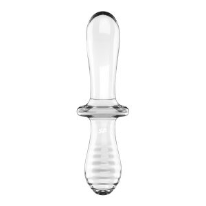 DILDO DE VIDRO DOUBLE CRYSTAL TRANSPARENTE SATISFYER - Image 4