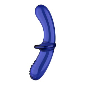 DILDO DE VIDRO DOUBLE CRYSTAL AZUL SATISFYER - Image 3