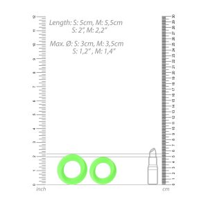 KIT DE 2 ANÉIS PARA O PÉNIS OUCH! (FLUORESCENTES) - Image 5