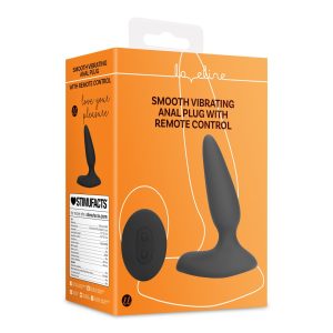 PLUG ANAL COM VIBRAÇÃO E COMANDO SMOOTH VIBRATING LICORICE BLACK LOVELINE - Image 2