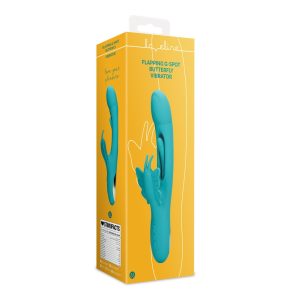 VIBRADOR BUTTERFLY FLAPPING G-SPOT PEACOCK BLUE LOVELINE - Image 2