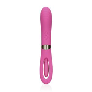 VIBRADOR DOUBLE-SIDED FLAPPING AND G-SPOT EXUBERANT PINK LOVELINE - Image 5
