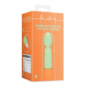MINI VIBRADOR LOVELINE COM NERVURAS (VERDE) - Image 2