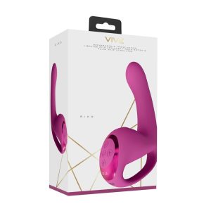 VIBRADOR RIKO COM MOTOR TRIPLO PULSE WAVE STIMULATOR ROSA VIVE - Image 1
