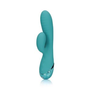 VIBRADOR COELHO INSUFLÁVEL PEACOCK BLUE LOVELINE - Image 7