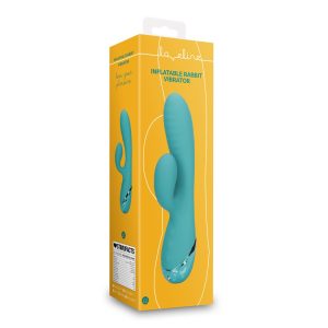 VIBRADOR COELHO INSUFLÁVEL PEACOCK BLUE LOVELINE - Image 1