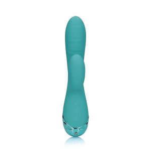 VIBRADOR COELHO INSUFLÁVEL PEACOCK BLUE LOVELINE - Image 5