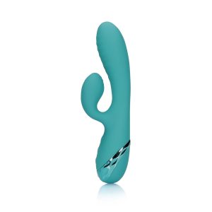 VIBRADOR COELHO INSUFLÁVEL PEACOCK BLUE LOVELINE - Image 6