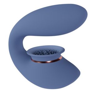 TWITCH 3 VIBRADOR RECARREGÁVEL E SUCÇÃO AZUL/CINZA INNOVATION - Image 7