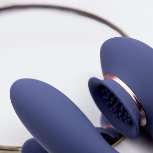 TWITCH 3 VIBRADOR RECARREGÁVEL E SUCÇÃO AZUL/CINZA INNOVATION - Image 6