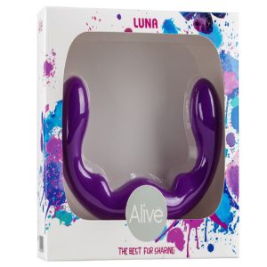 DILDO DUPLO LUNA ROXO ALIVE - Image 2