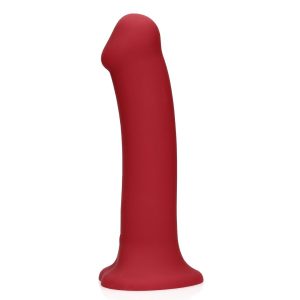 VIBRADOR NON-PHALLIC VIBRATING DILDO GRANDE RASPBERRY RED LOVELINE - Image 4