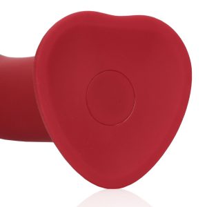 VIBRADOR NON-PHALLIC VIBRATING DILDO GRANDE RASPBERRY RED LOVELINE - Image 5