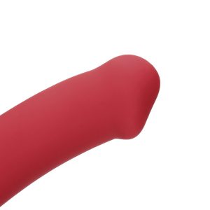 VIBRADOR NON-PHALLIC VIBRATING DILDO GRANDE RASPBERRY RED LOVELINE - Image 6