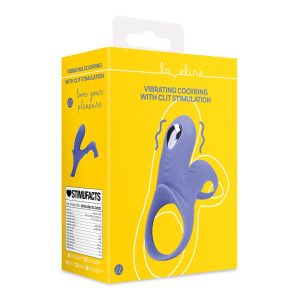 ANEL PARA O PÉNIS COM VIBRAÇÃO E ESTIMULADOR DE CLITÓRIS AZUL LOVELINE - Image 7