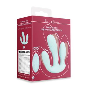 VIBRADOR 3-1 DE SILICONE LIQUIDO BREEZY BLUE LOVELINE - Image 7