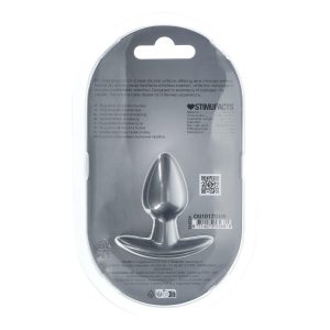 PLUG ANAL SMOOTH SILICONE SMALL 2.6 /6,5 CM GUN METAL OUCH! - Image 2
