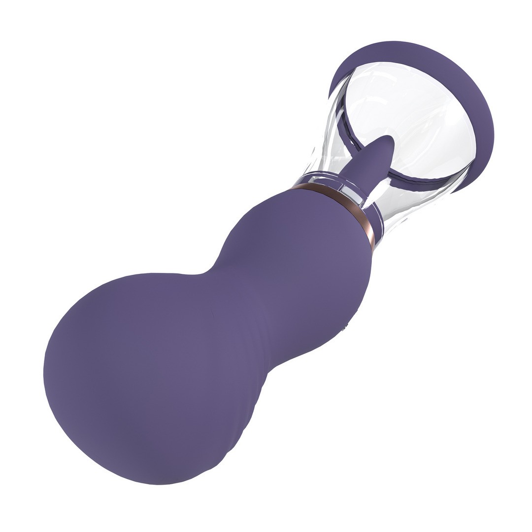 BOMBA RECARREGÁVEL PARA VULVA E SEIOS SENSUAL ROXA PUMPED