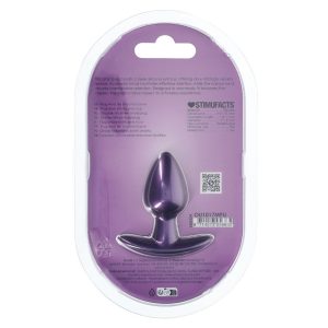 PLUG ANAL SMOOTH SILICONE SMALL 2.6 /6,5 CM METALLIC PURPLE OUCH! - Image 1