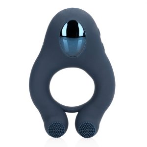 ANEL VIBRATÓRIO COM ESTIMULAÇÃO CLITORIANA AZUL ÍNDIGO LOVELINE - Image 5