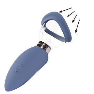 BOMBA PARA VULVA E SEIOS AROUSING BLUE PUMPED - Image 5