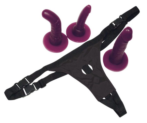 STRAP-ON COM 3 DILDOS