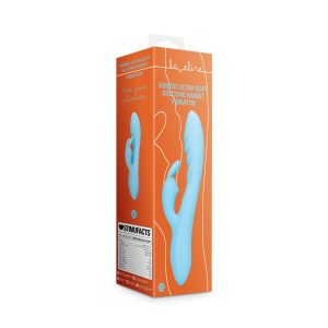 VIBRADOR RABBIT RIBBED (AZUL CLARO) - Image 2